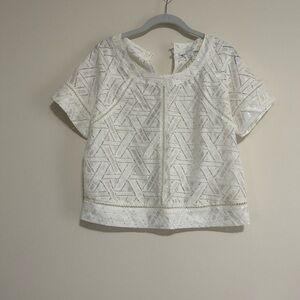 piperlime white lace crop top